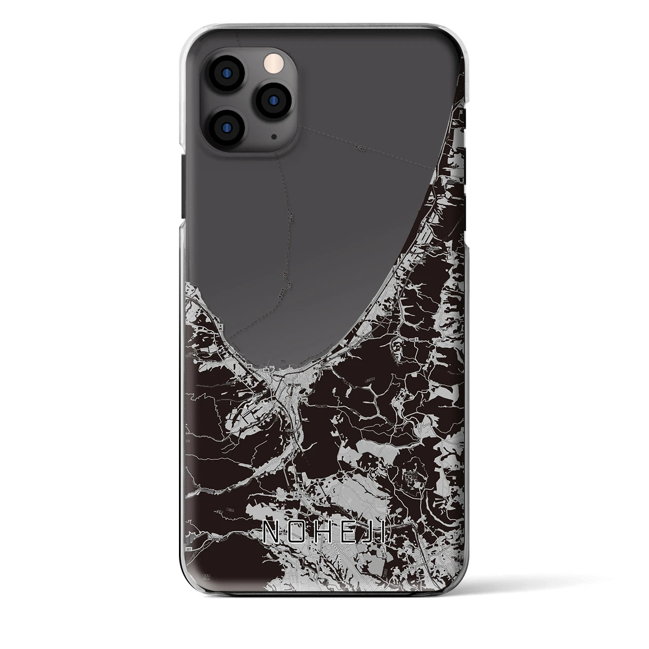 【野辺地（青森県）】地図柄iPhoneケース（クリアタイプ）