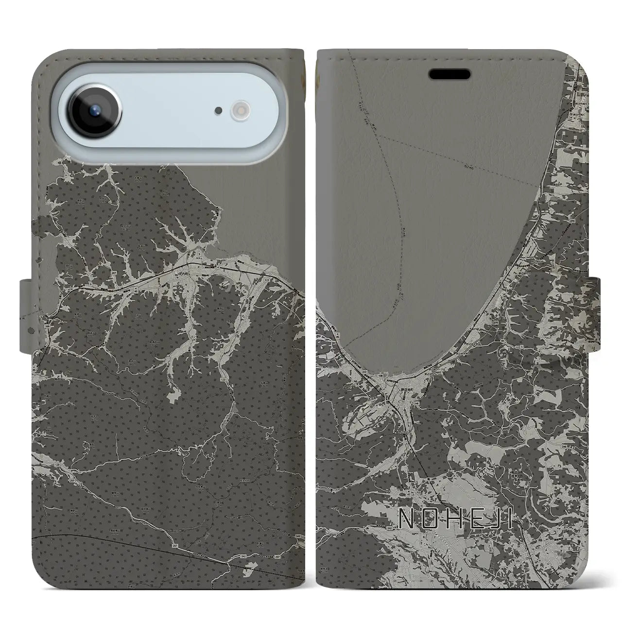 【野辺地（青森県）】地図柄iPhoneケース（手帳タイプ）