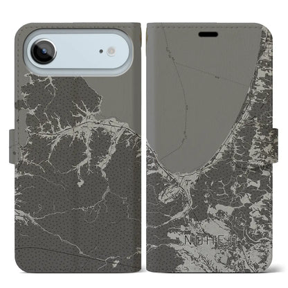 【野辺地（青森県）】地図柄iPhoneケース（手帳タイプ）