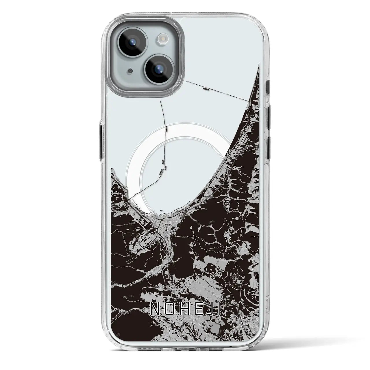 【野辺地（青森県）】地図柄iPhoneケース（MagSafeタイプ）