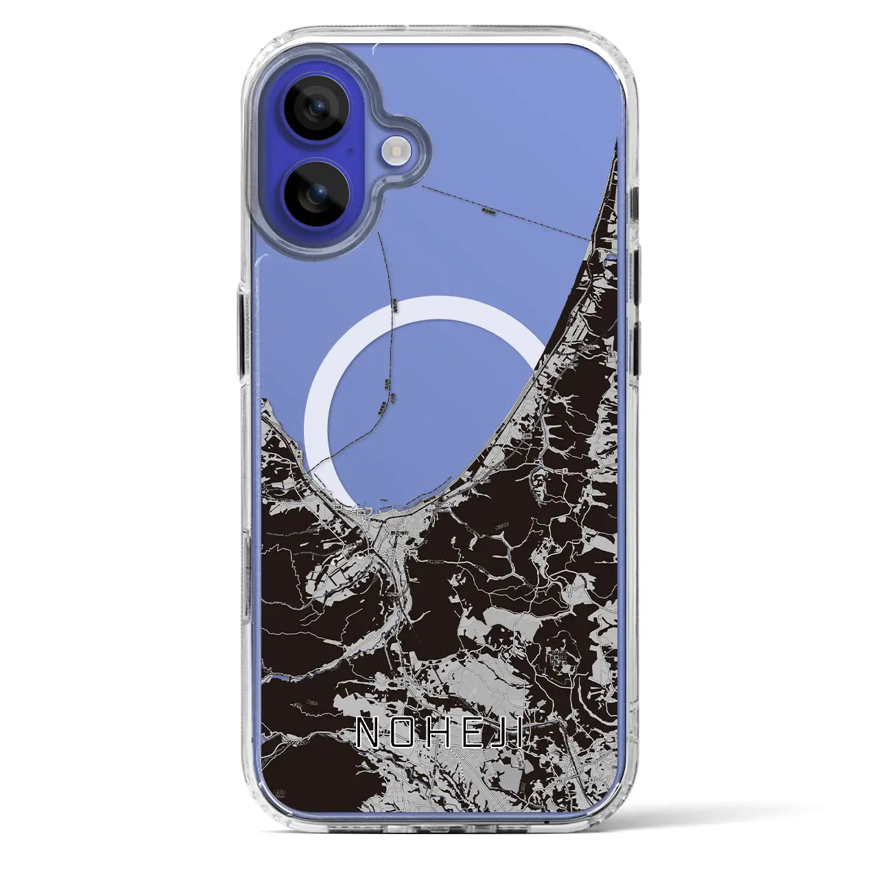 【野辺地（青森県）】地図柄iPhoneケース（MagSafeタイプ）
