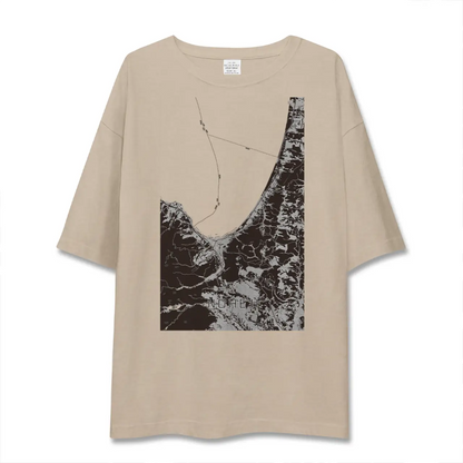 【野辺地（青森県）】地図柄ビッグシルエットTシャツ