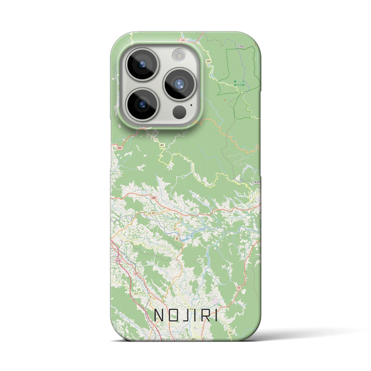 【野尻（宮崎県）】地図柄iPhoneケース（バックカバータイプ）
