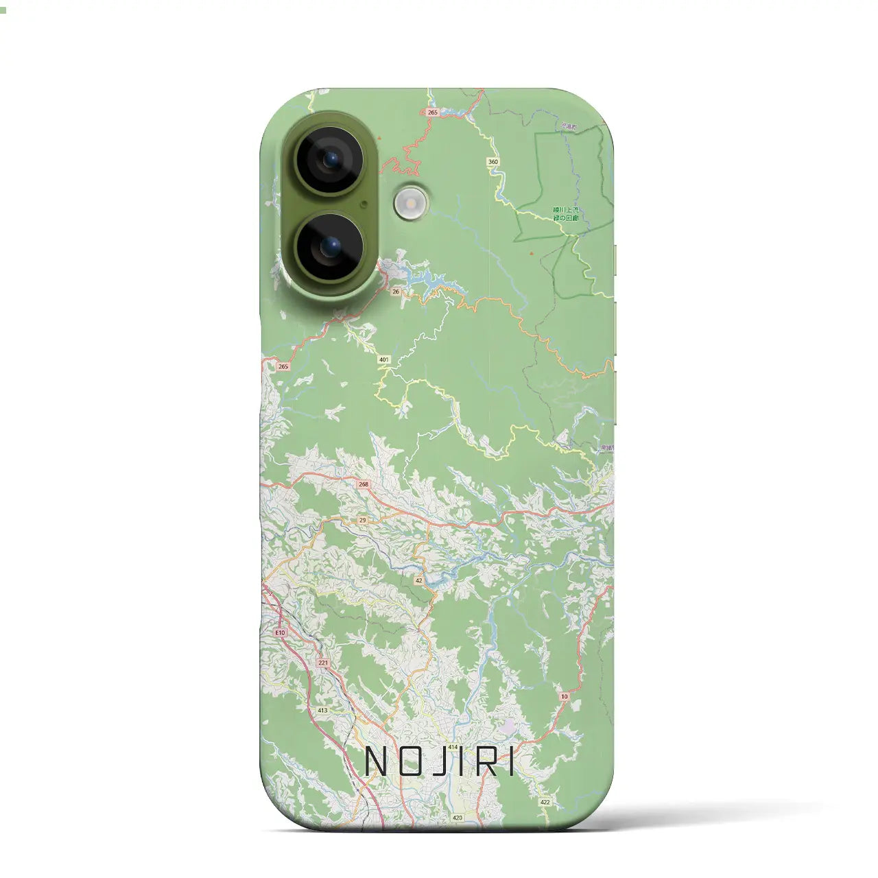 【野尻（宮崎県）】地図柄iPhoneケース（バックカバータイプ）