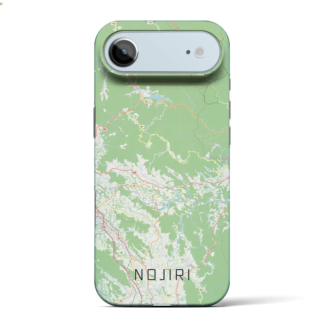 【野尻（宮崎県）】地図柄iPhoneケース（バックカバータイプ）