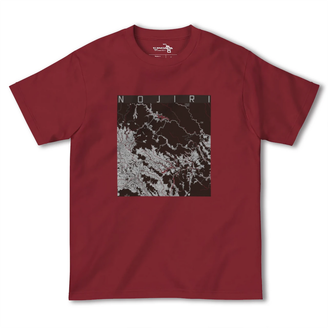 【野尻（宮崎県）】地図柄ヘビーウェイトTシャツ