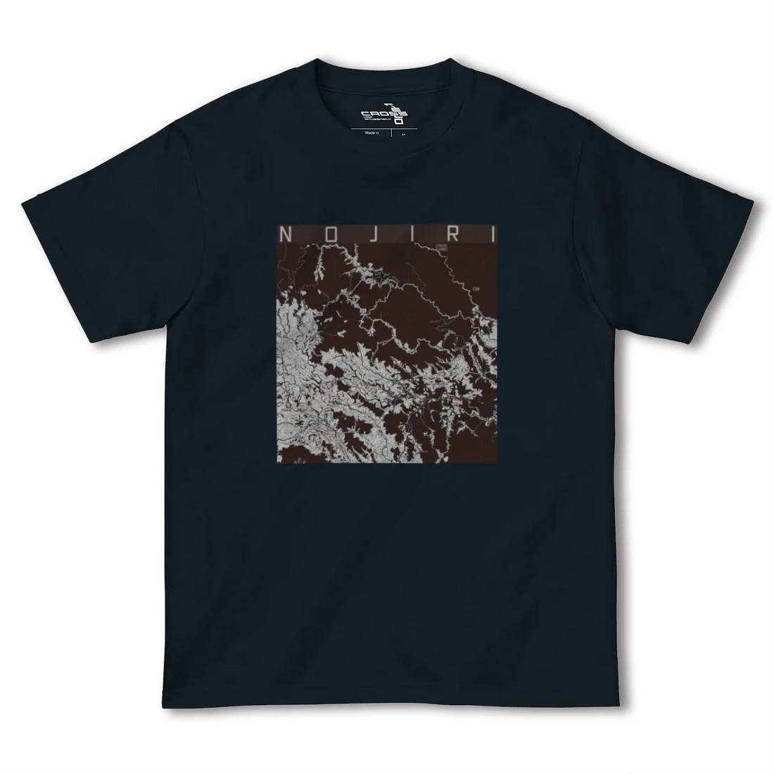 【野尻（宮崎県）】地図柄ヘビーウェイトTシャツ