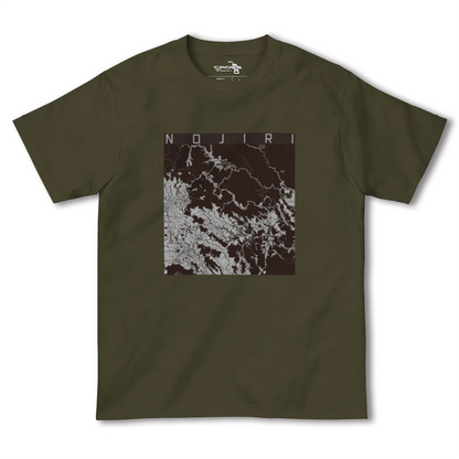 【野尻（宮崎県）】地図柄ヘビーウェイトTシャツ