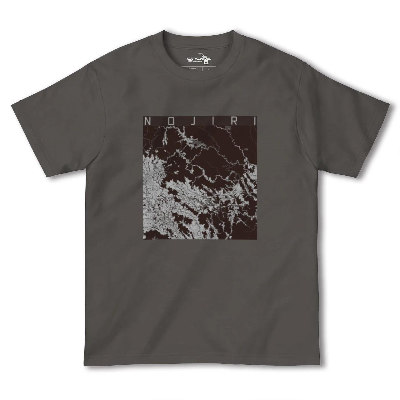 【野尻（宮崎県）】地図柄ヘビーウェイトTシャツ