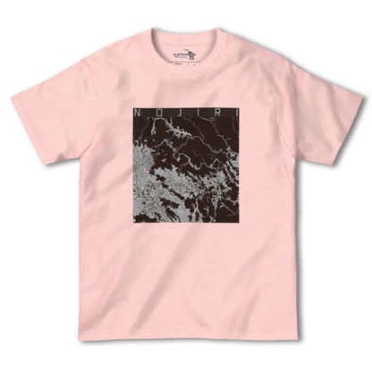 【野尻（宮崎県）】地図柄ヘビーウェイトTシャツ