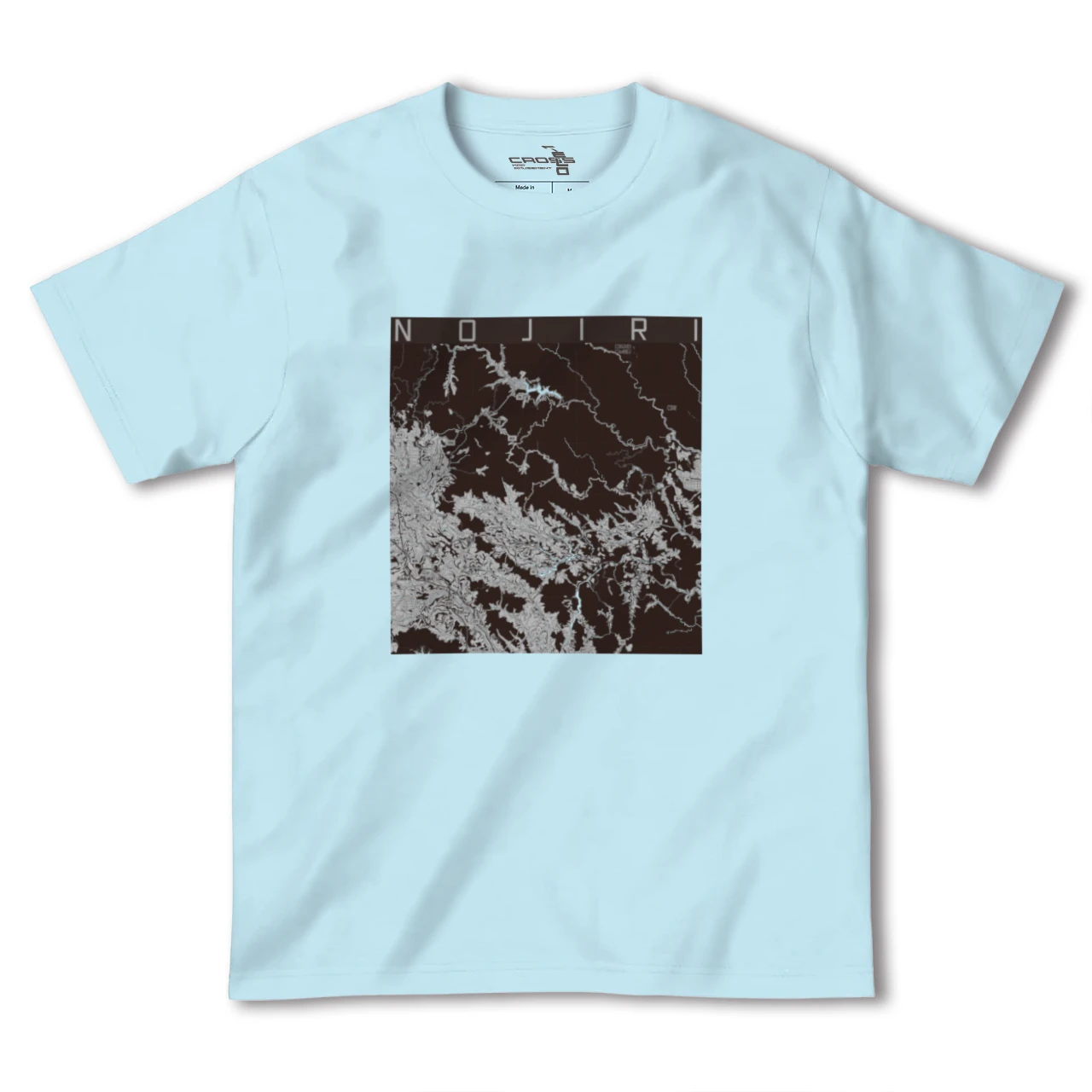 【野尻（宮崎県）】地図柄ヘビーウェイトTシャツ