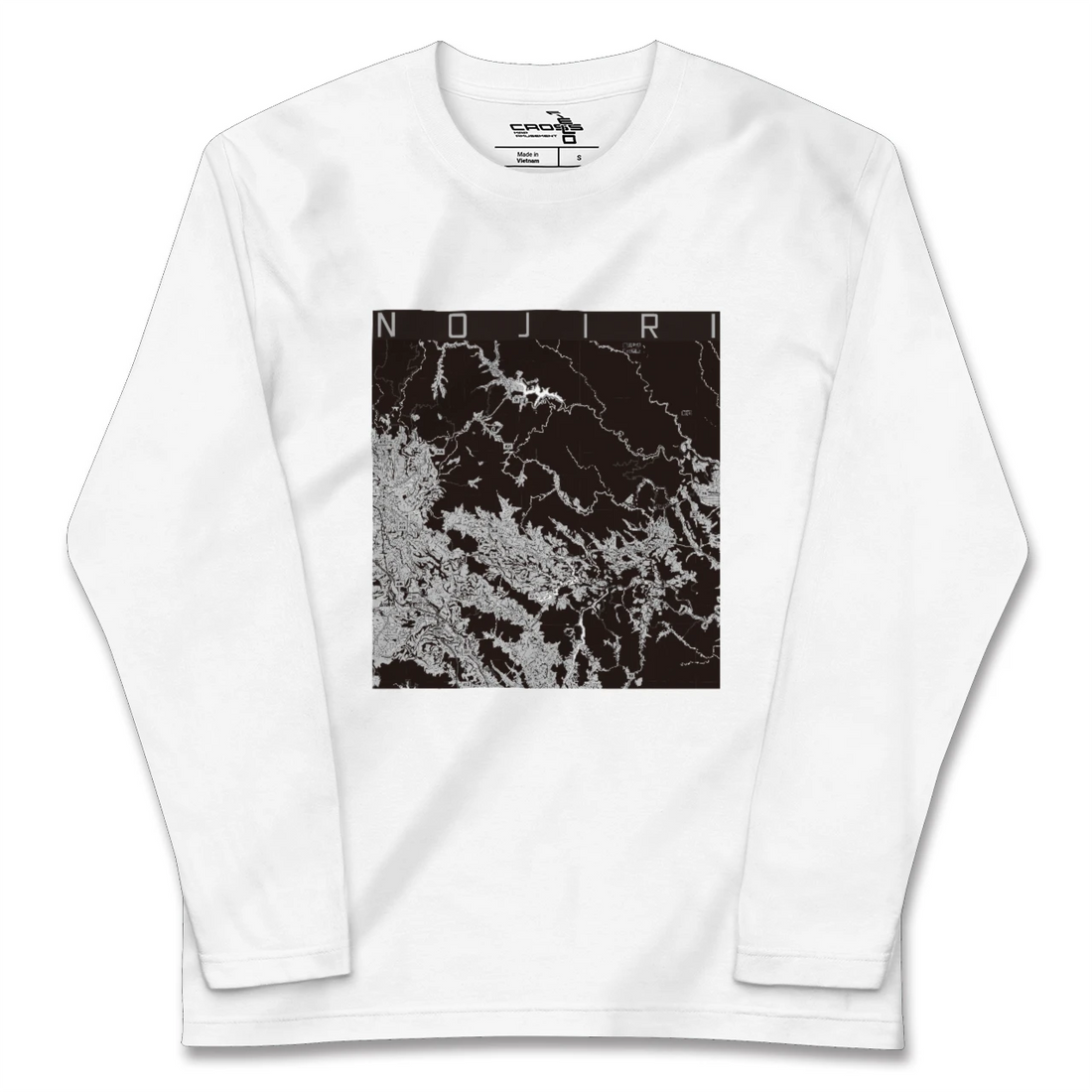 【野尻（宮崎県）】地図柄ロングスリーブTシャツ