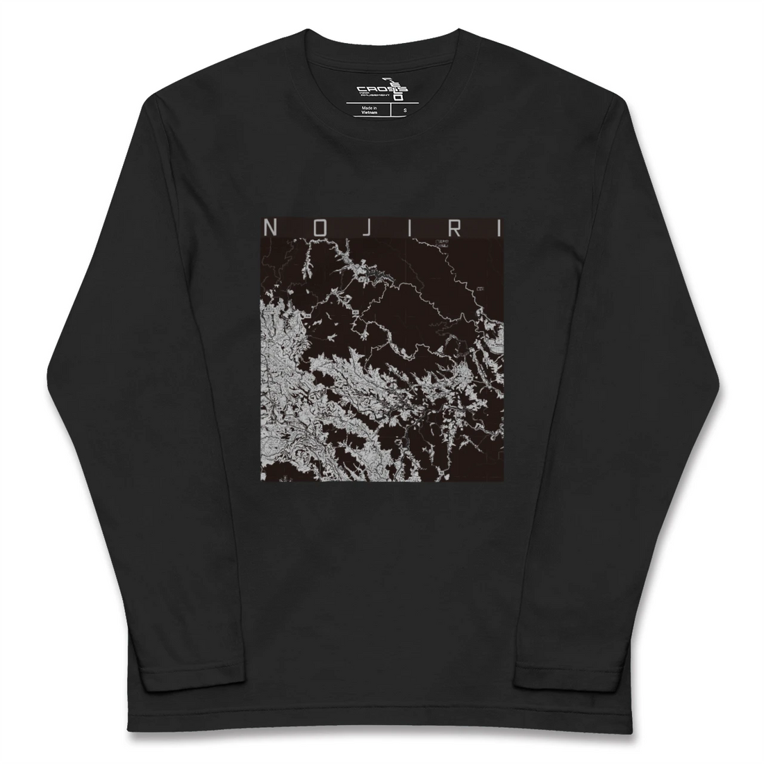 【野尻（宮崎県）】地図柄ロングスリーブTシャツ