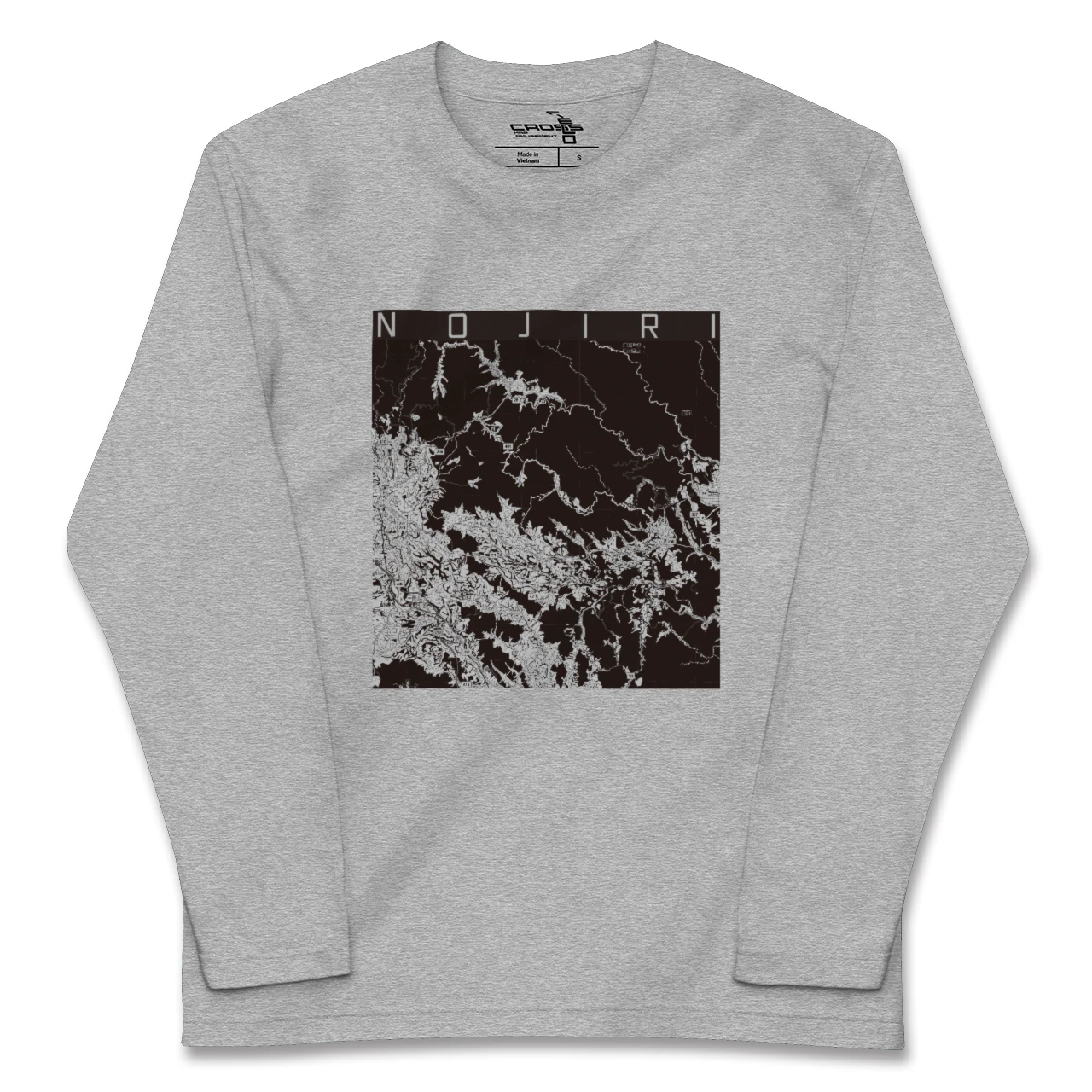 【野尻（宮崎県）】地図柄ロングスリーブTシャツ