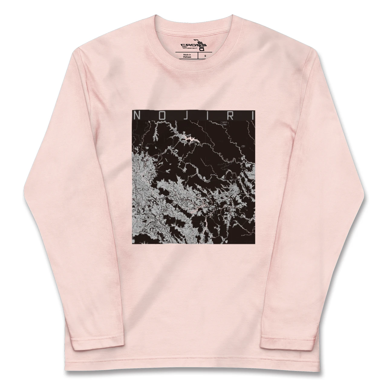 【野尻（宮崎県）】地図柄ロングスリーブTシャツ