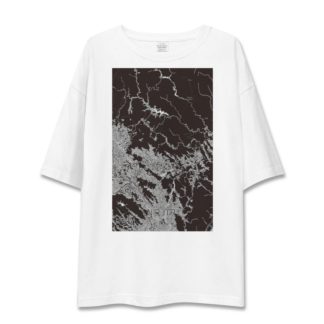 【野尻（宮崎県）】地図柄ビッグシルエットTシャツ