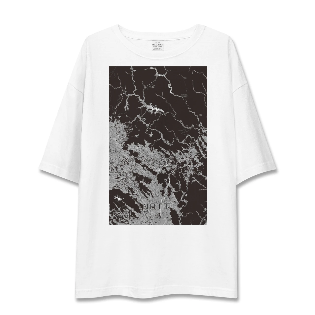 【野尻（宮崎県）】地図柄ビッグシルエットTシャツ
