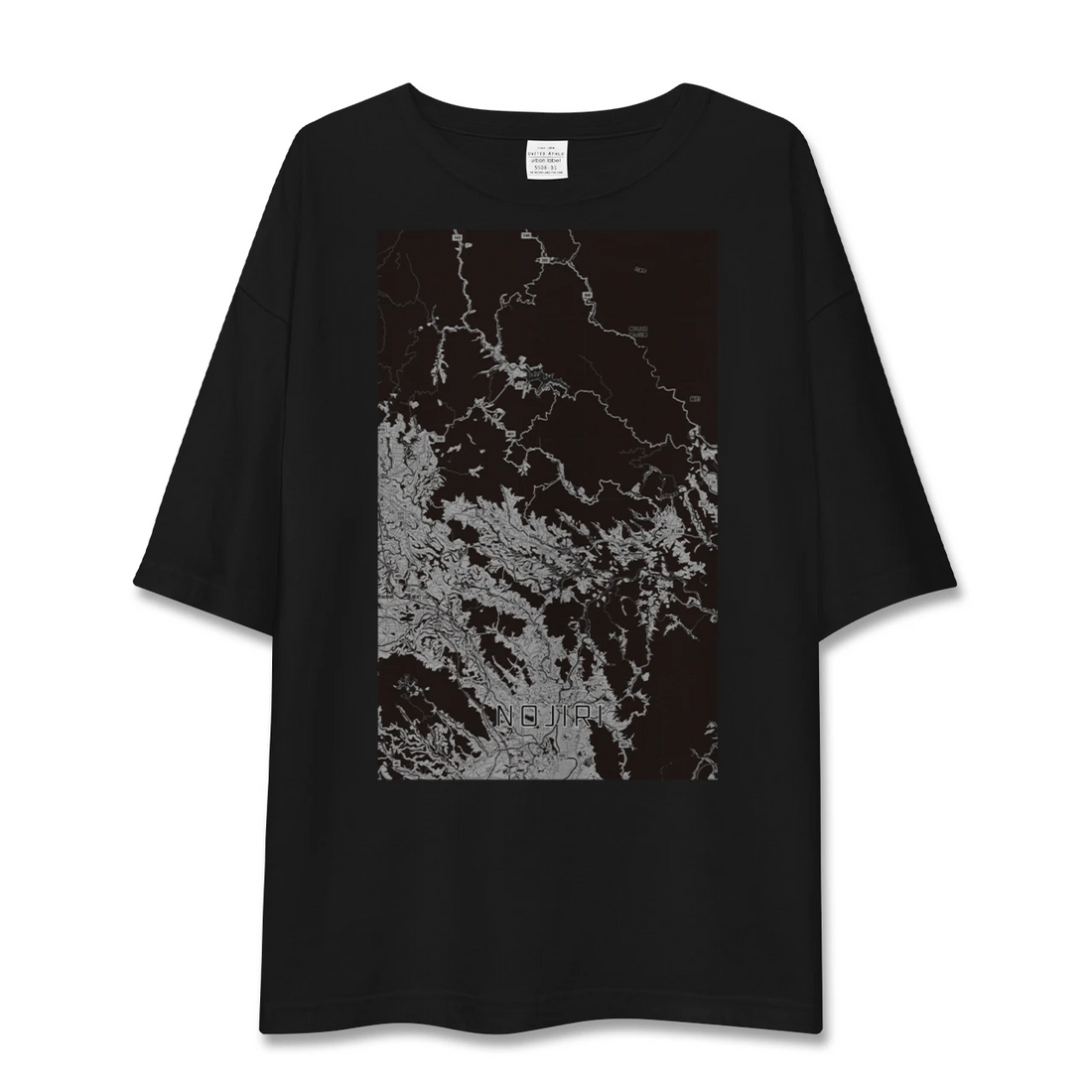 【野尻（宮崎県）】地図柄ビッグシルエットTシャツ