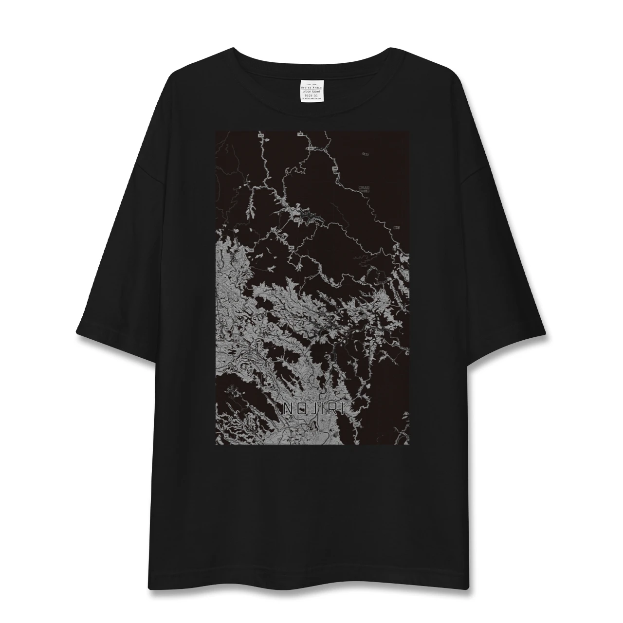 【野尻（宮崎県）】地図柄ビッグシルエットTシャツ