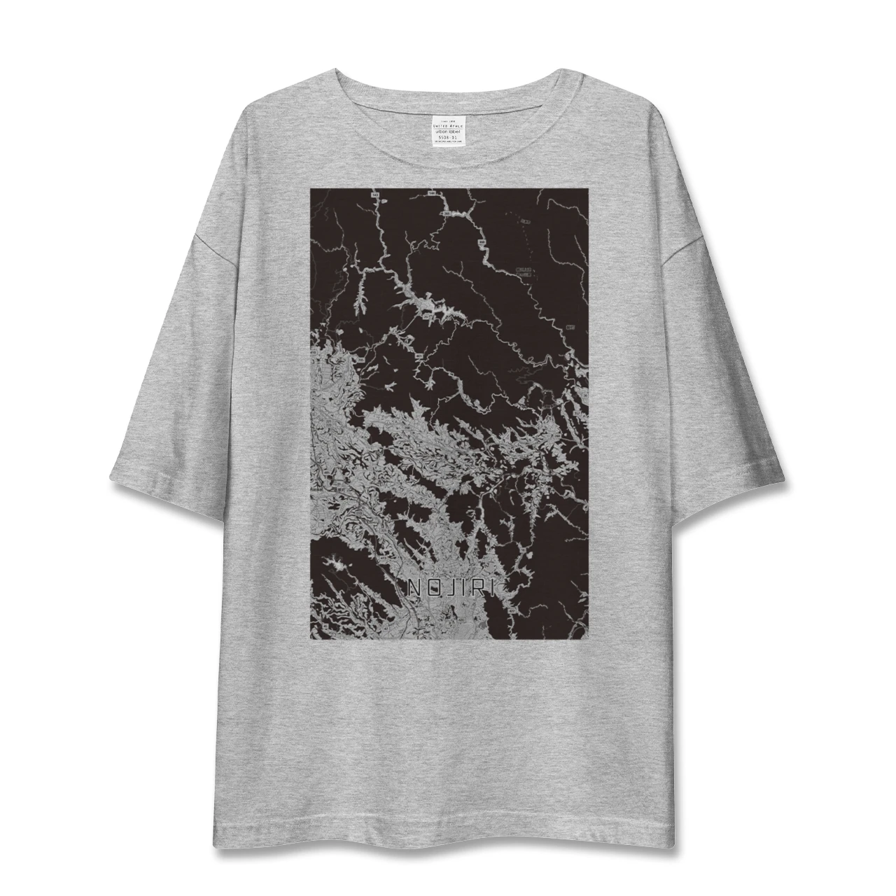 【野尻（宮崎県）】地図柄ビッグシルエットTシャツ