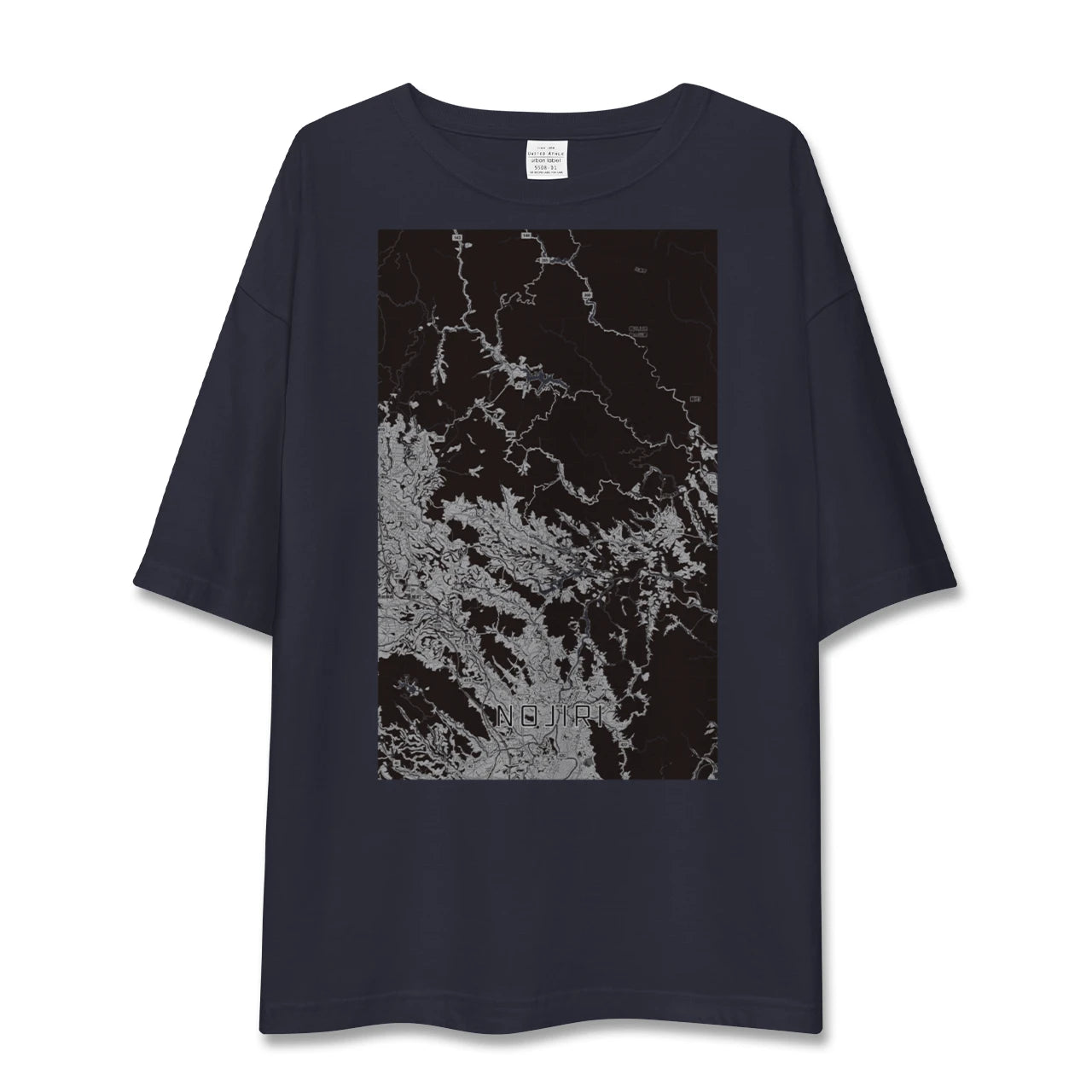 【野尻（宮崎県）】地図柄ビッグシルエットTシャツ