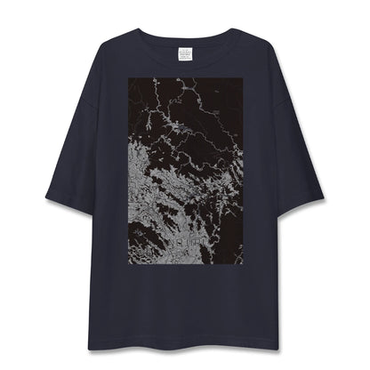 【野尻（宮崎県）】地図柄ビッグシルエットTシャツ