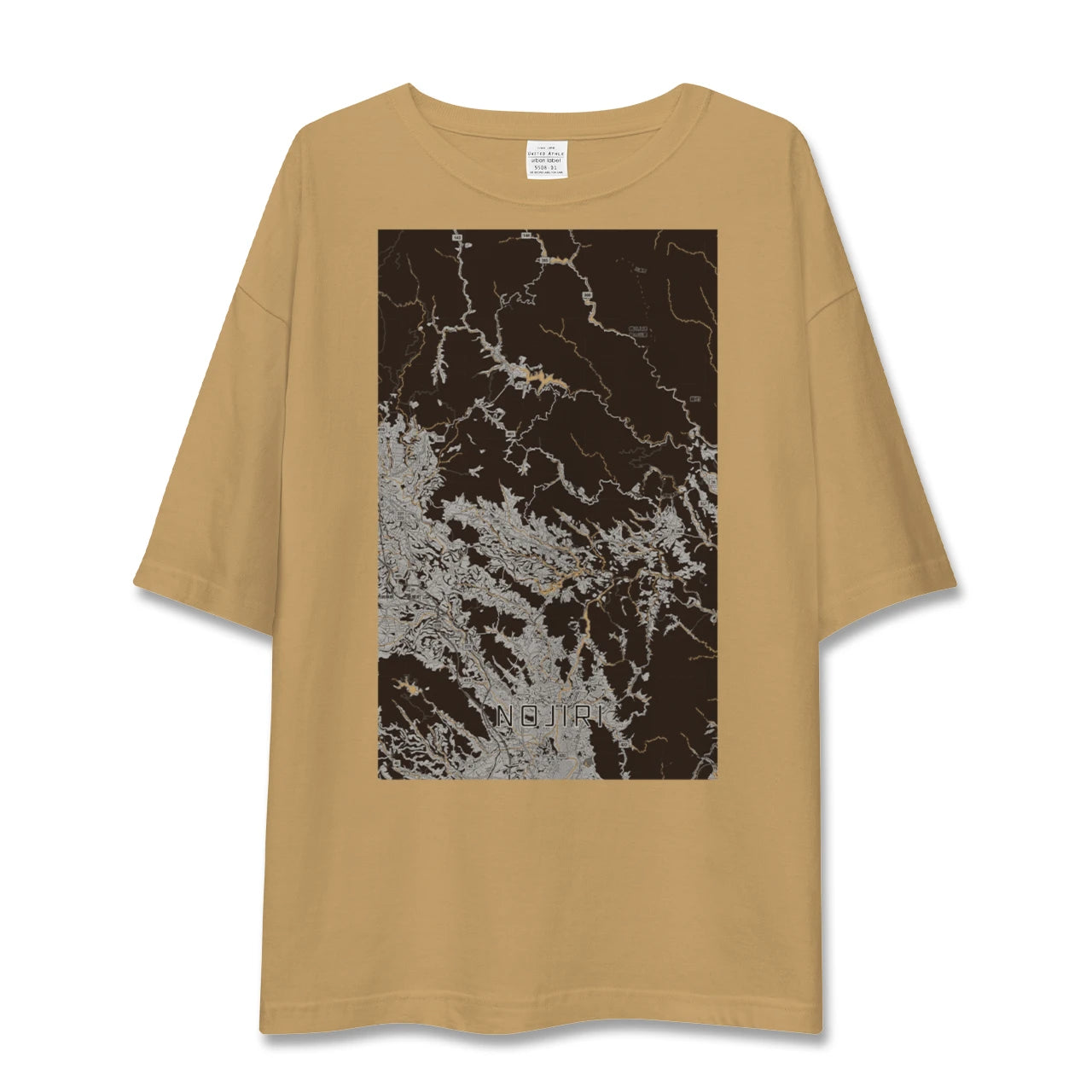 【野尻（宮崎県）】地図柄ビッグシルエットTシャツ