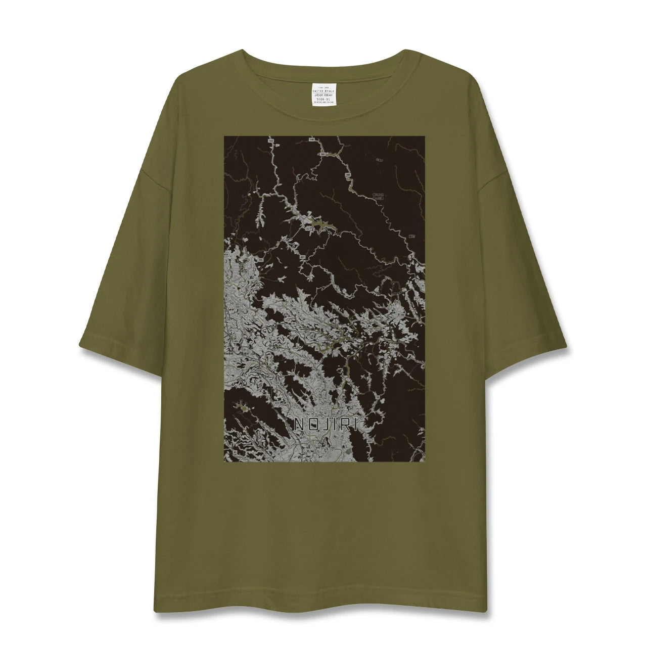 【野尻（宮崎県）】地図柄ビッグシルエットTシャツ