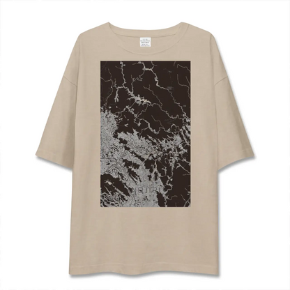 【野尻（宮崎県）】地図柄ビッグシルエットTシャツ
