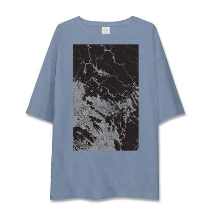 【野尻（宮崎県）】地図柄ビッグシルエットTシャツ