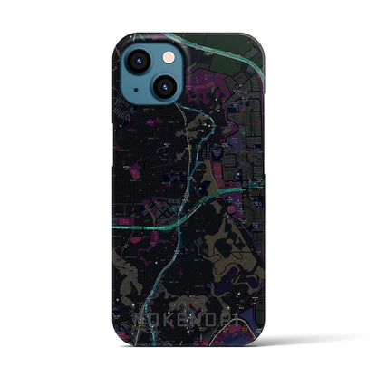 【能見台（神奈川県）】地図柄iPhoneケース（バックカバータイプ）