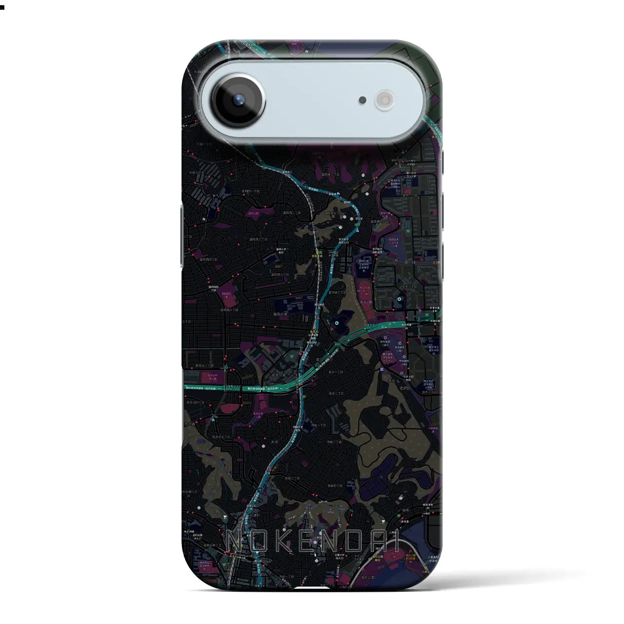 【能見台（神奈川県）】地図柄iPhoneケース（バックカバータイプ）