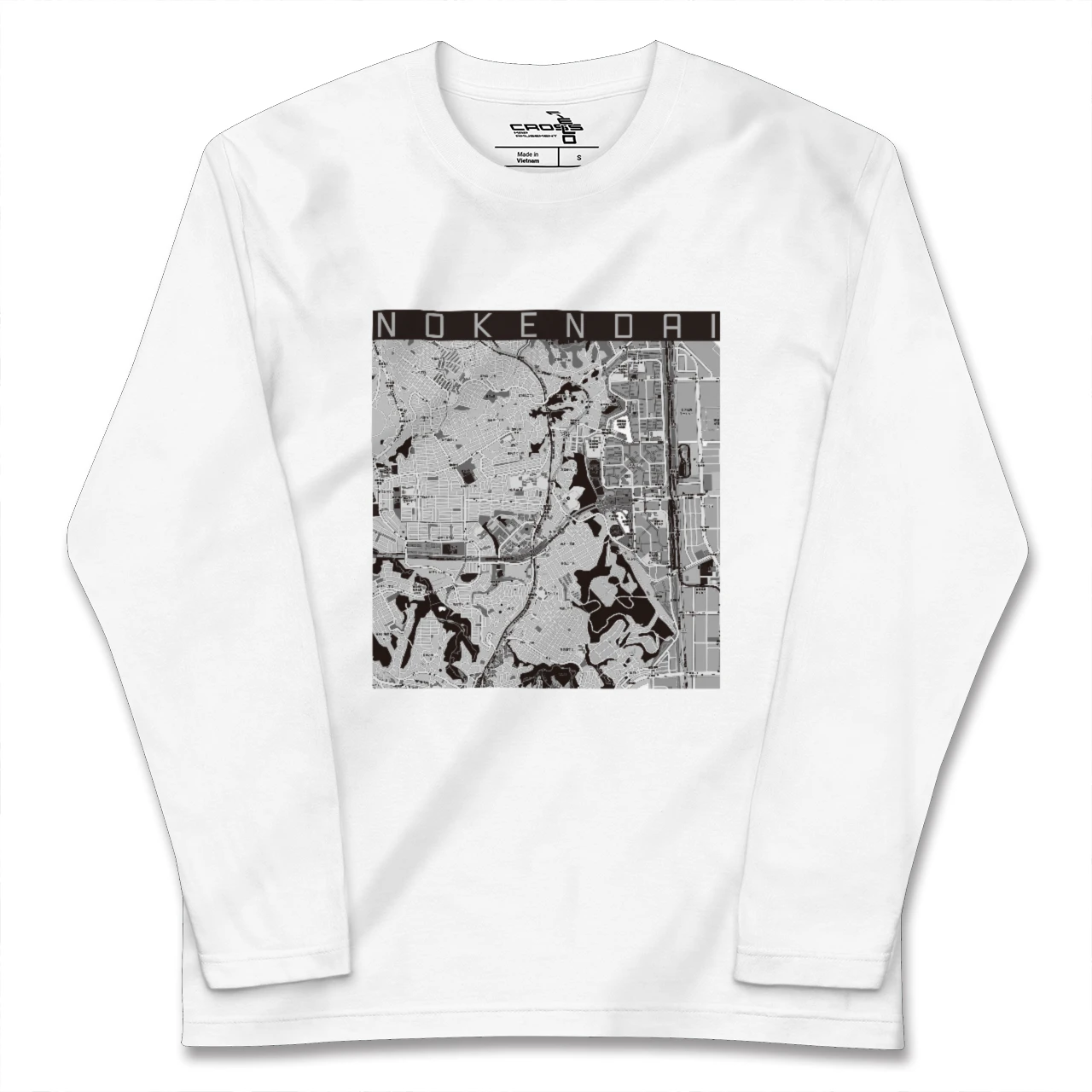 【能見台（神奈川県）】地図柄ロングスリーブTシャツ