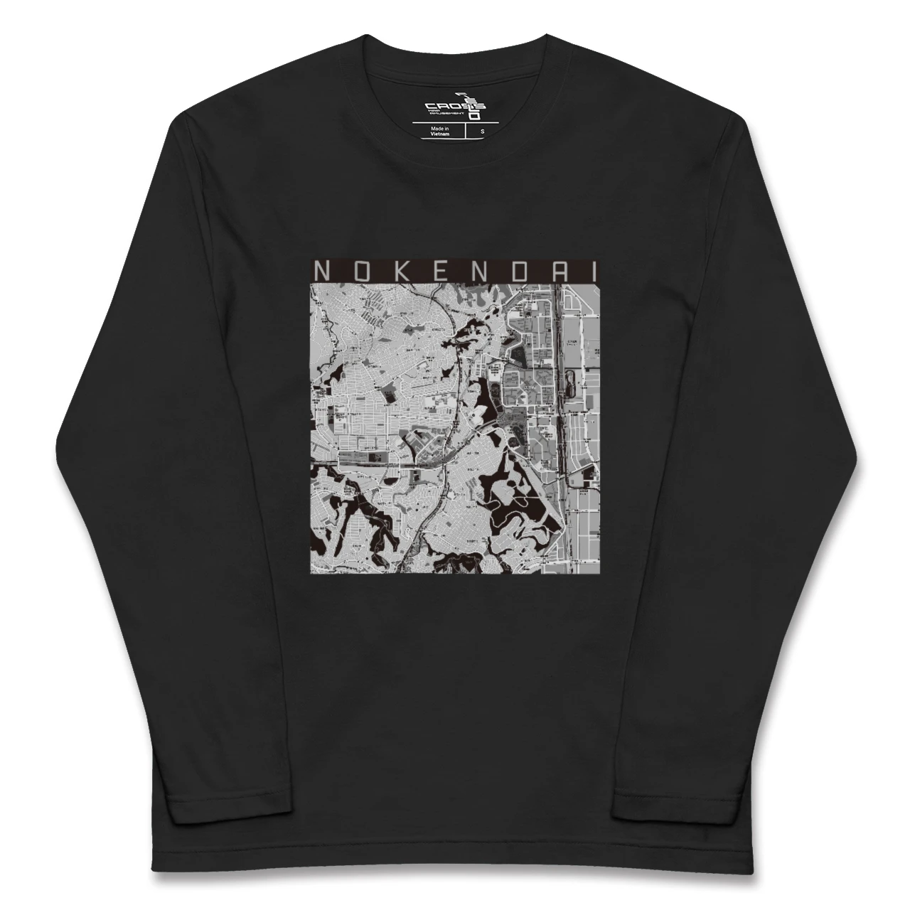 【能見台（神奈川県）】地図柄ロングスリーブTシャツ