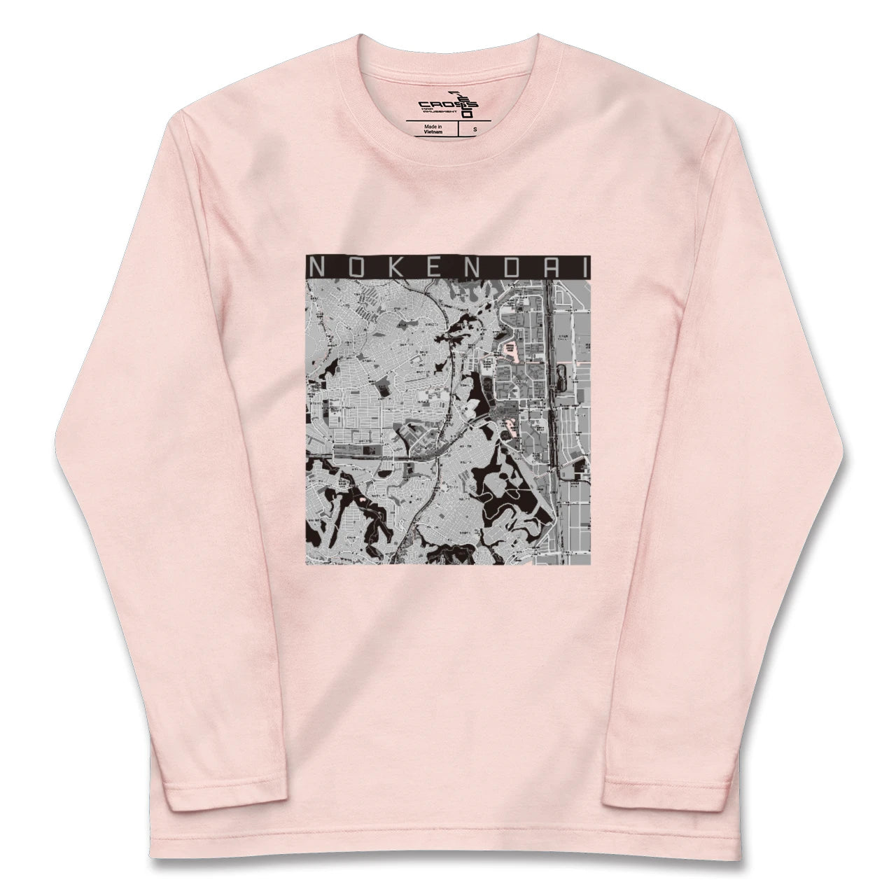 【能見台（神奈川県）】地図柄ロングスリーブTシャツ