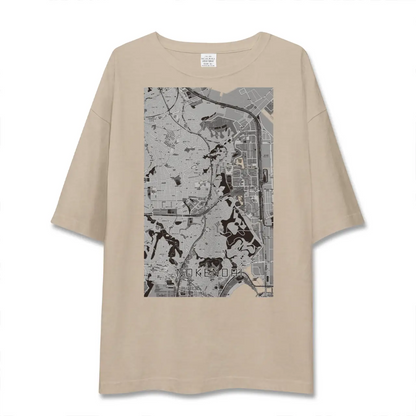 【能見台（神奈川県）】地図柄ビッグシルエットTシャツ