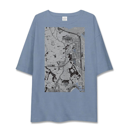 【能見台（神奈川県）】地図柄ビッグシルエットTシャツ