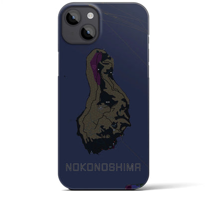 【能古島（福岡県）】地図柄iPhoneケース（バックカバータイプ）