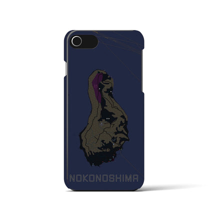 【能古島（福岡県）】地図柄iPhoneケース（バックカバータイプ）