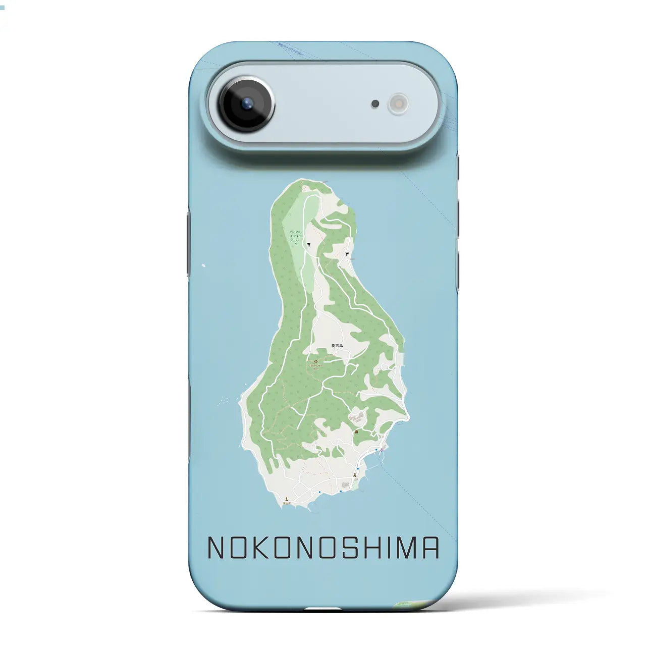 【能古島（福岡県）】地図柄iPhoneケース（バックカバータイプ）