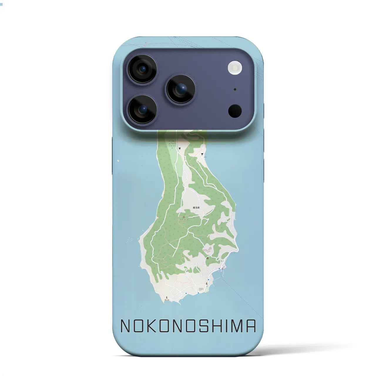 【能古島（福岡県）】地図柄iPhoneケース（バックカバータイプ）