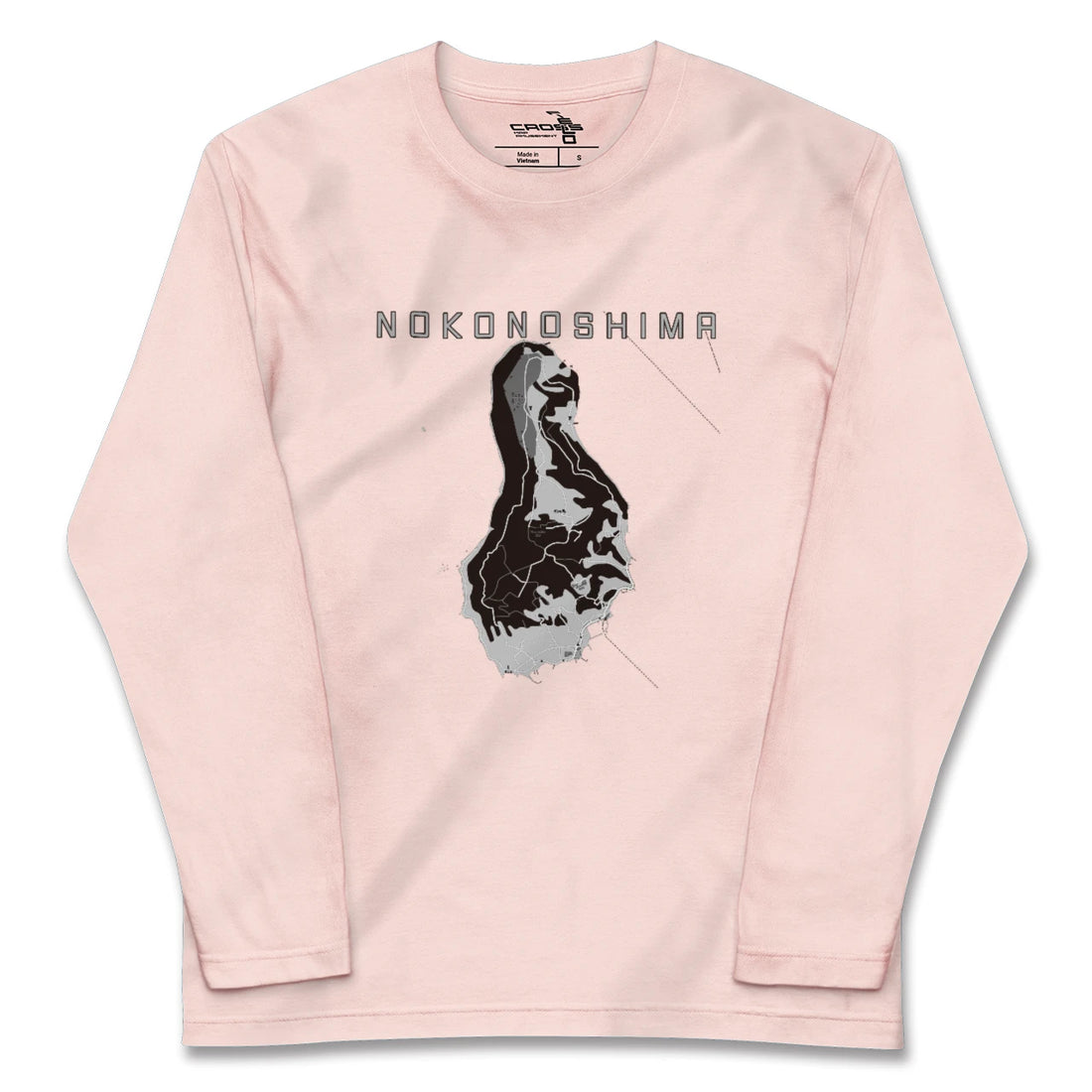 【能古島(福岡県)】地図柄ロングスリーブTシャツ