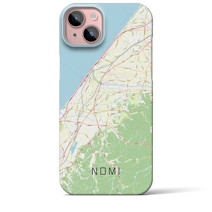 【能美（石川県）】地図柄iPhoneケース（バックカバータイプ）