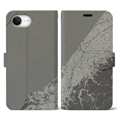 【能美（石川県）】地図柄iPhoneケース（手帳タイプ）