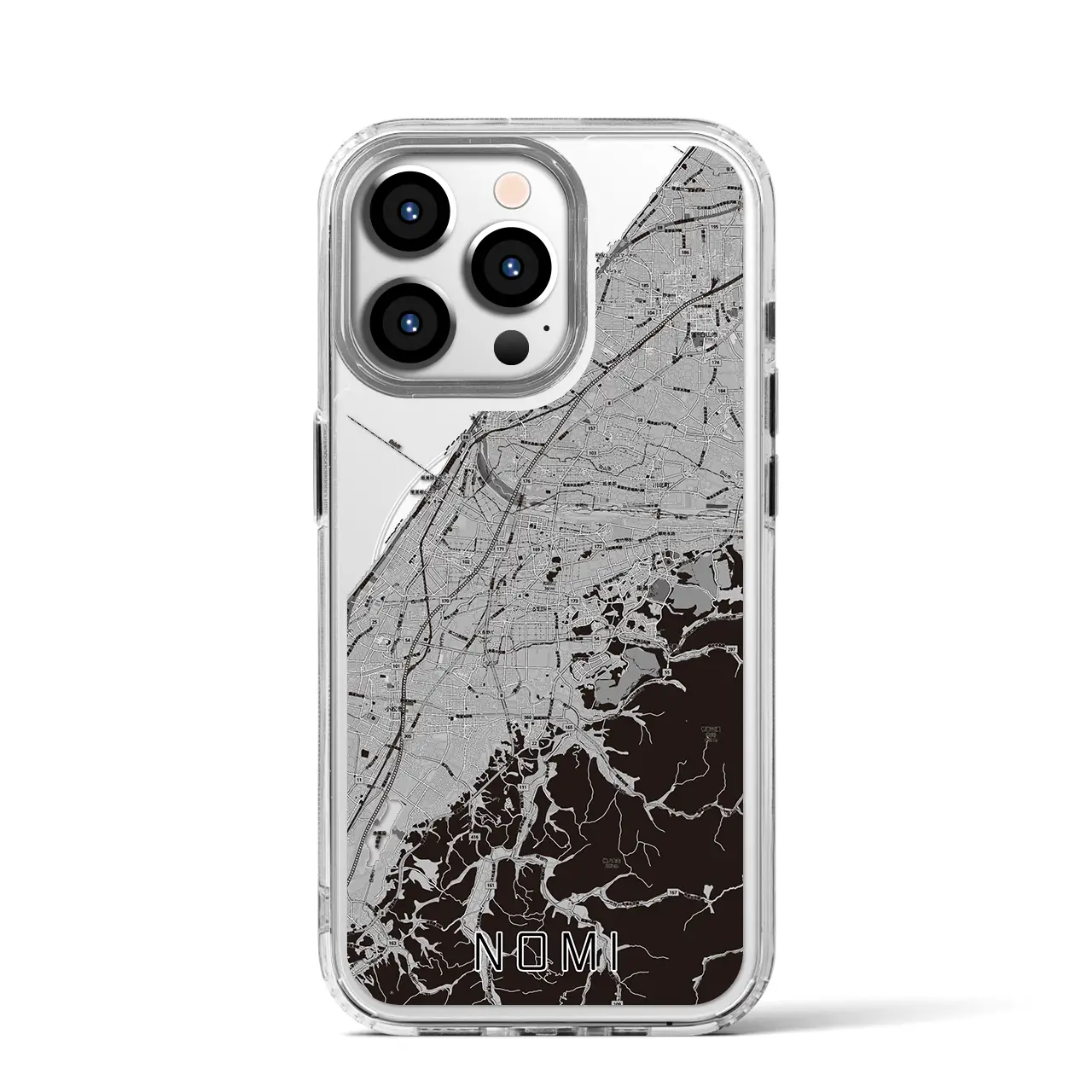 【能美（石川県）】地図柄iPhoneケース（MagSafeタイプ）