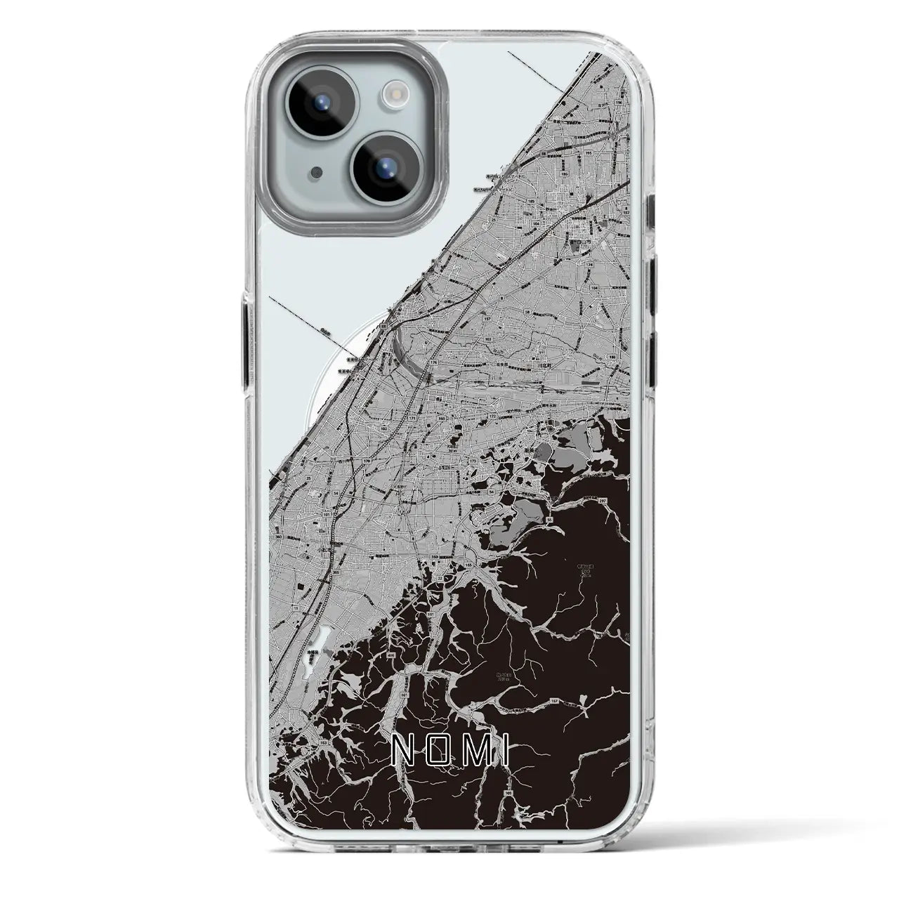 【能美（石川県）】地図柄iPhoneケース（MagSafeタイプ）
