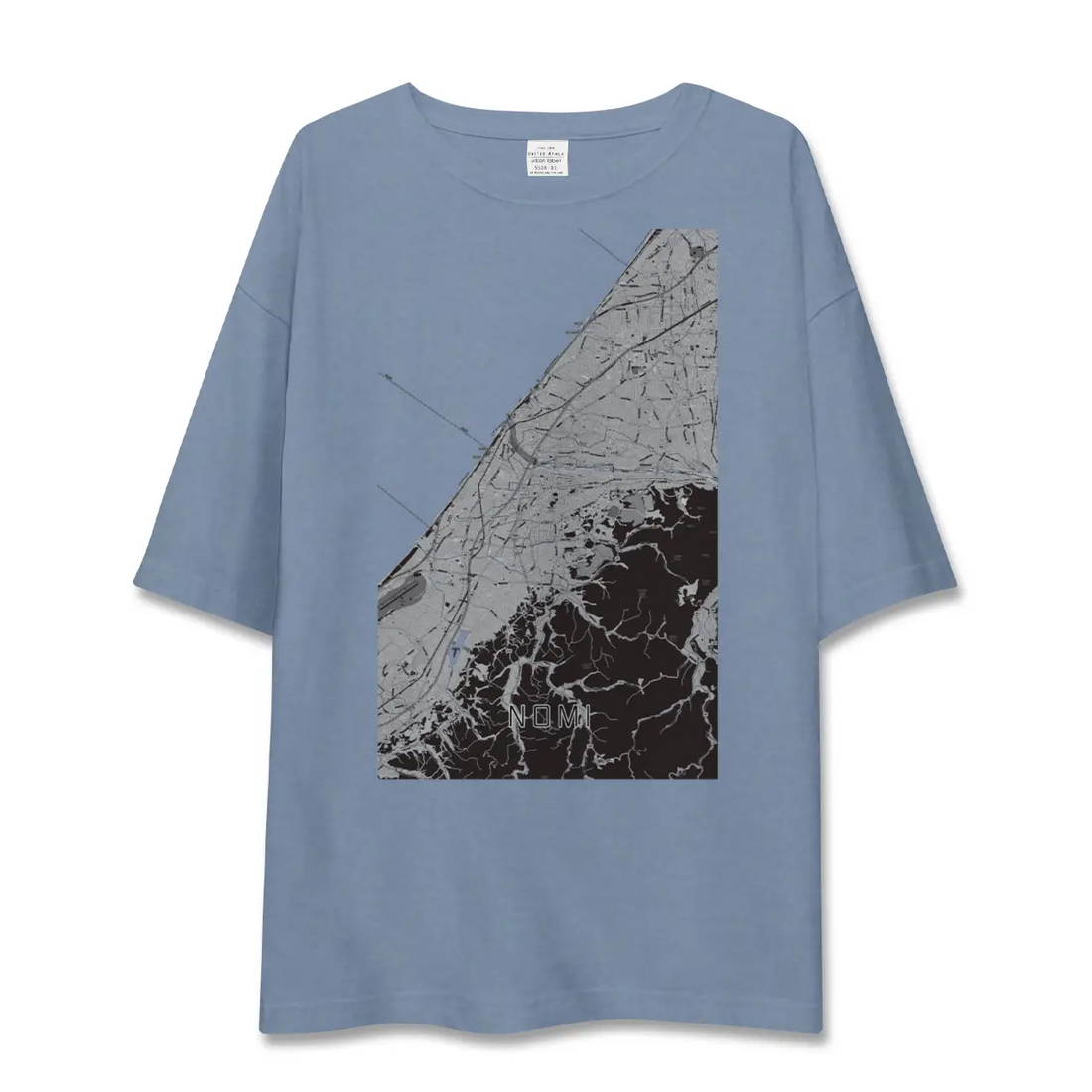【能美（石川県）】地図柄ビッグシルエットTシャツ