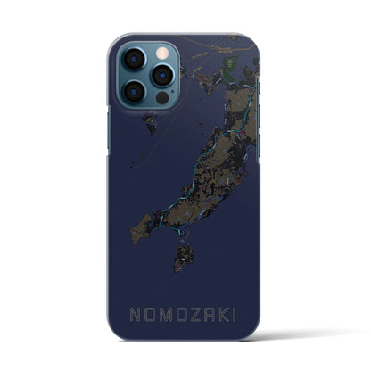 【野母崎（長崎県）】地図柄iPhoneケース（バックカバータイプ）