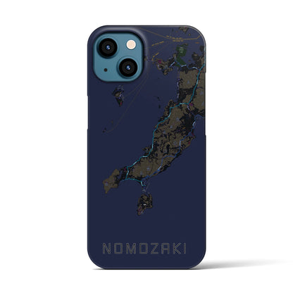 【野母崎（長崎県）】地図柄iPhoneケース（バックカバータイプ）