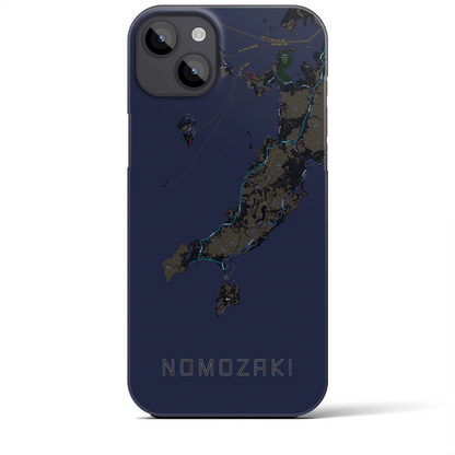 【野母崎（長崎県）】地図柄iPhoneケース（バックカバータイプ）